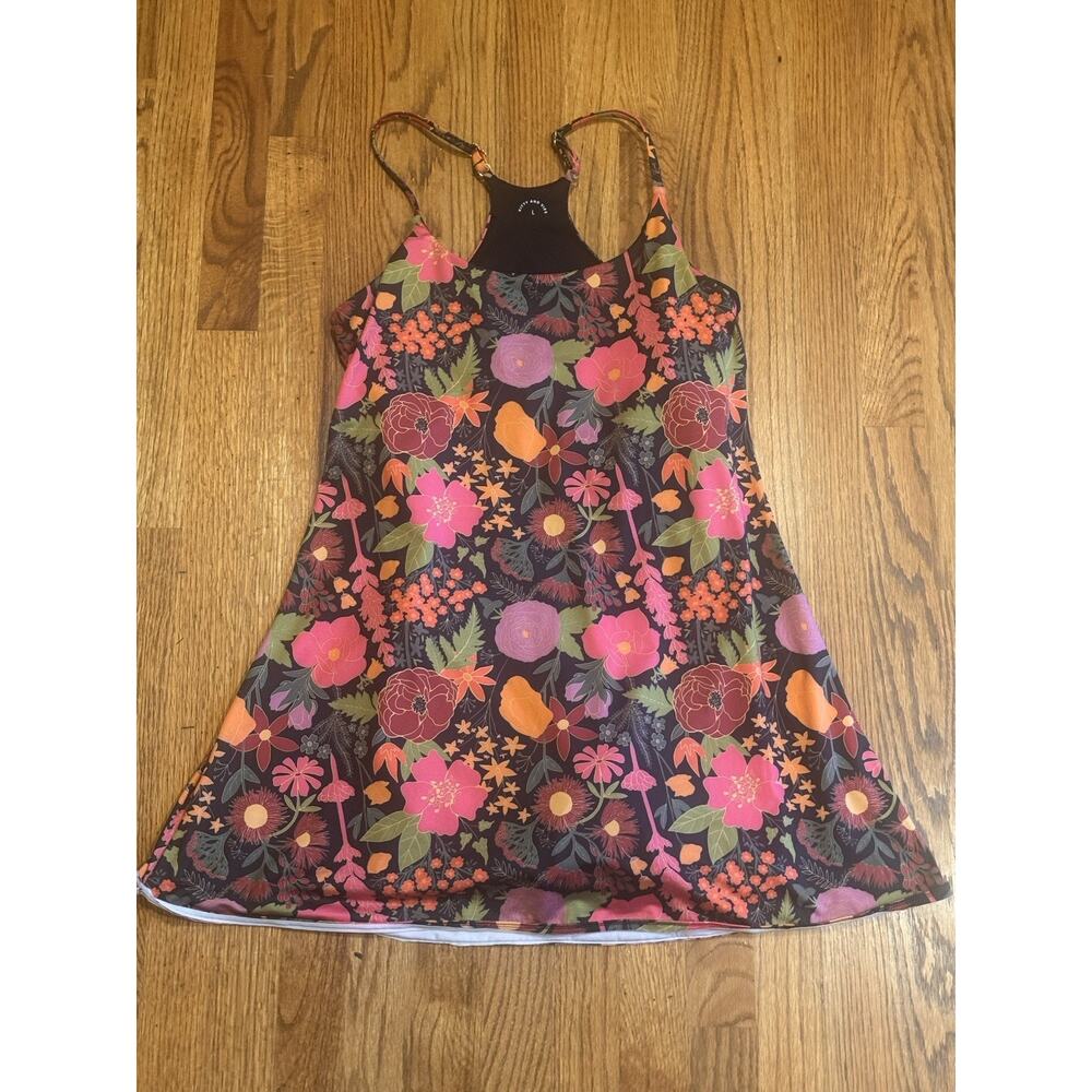 Kitty and Vibe Play Dress Margot Hybrid Swim Exercise Women's L Floral SPF 50+